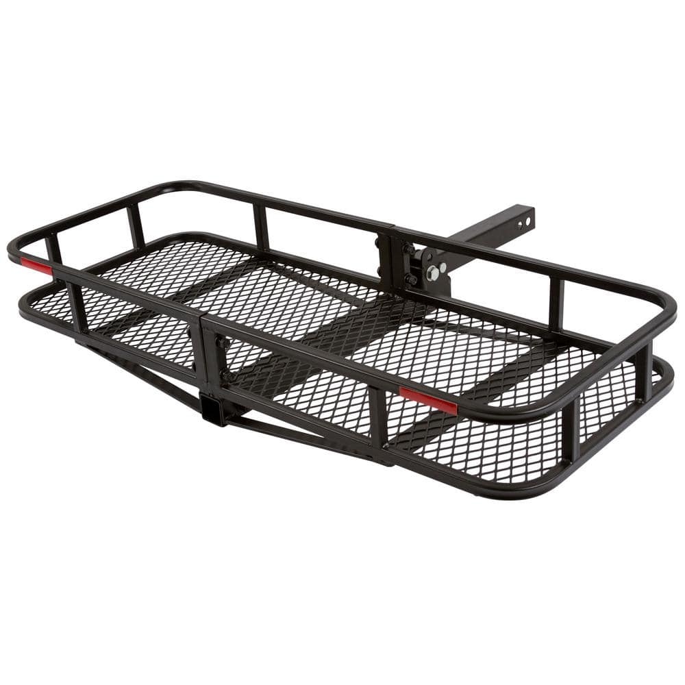 500 lbs. 48 in. L Steel Basket Folding Cargo Carrier - Hercitys