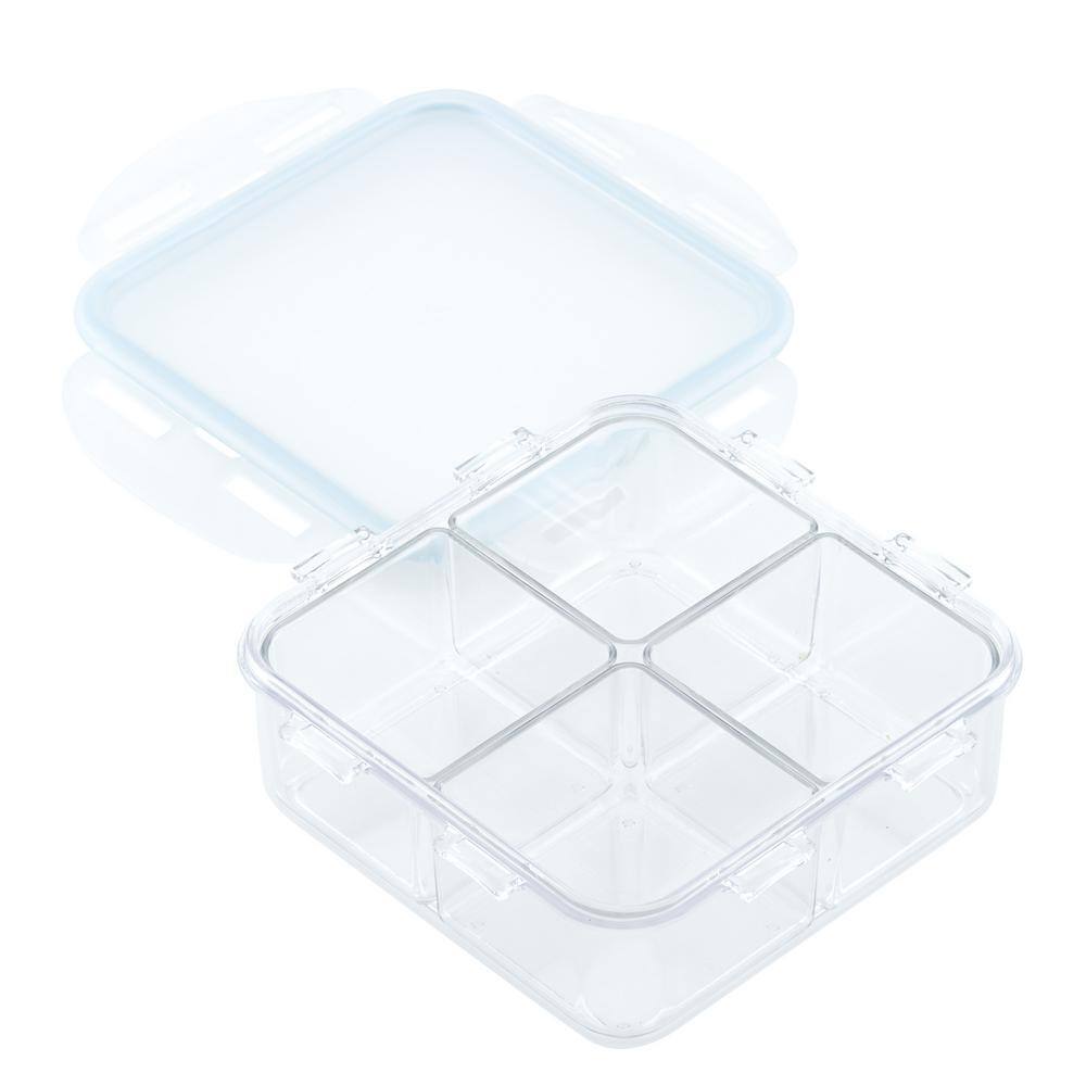 29 oz. Purely Better Square Food Storage Container with Divider - Hercitys
