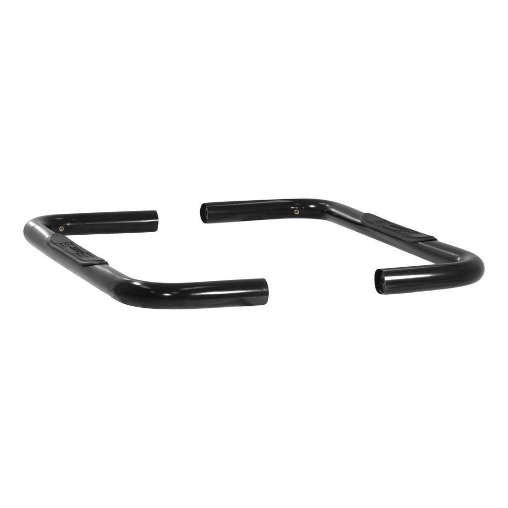 3-Inch Round Black Steel Nerf Bars, No-Drill, Select Ford Bronco, F-150 - Hercitys