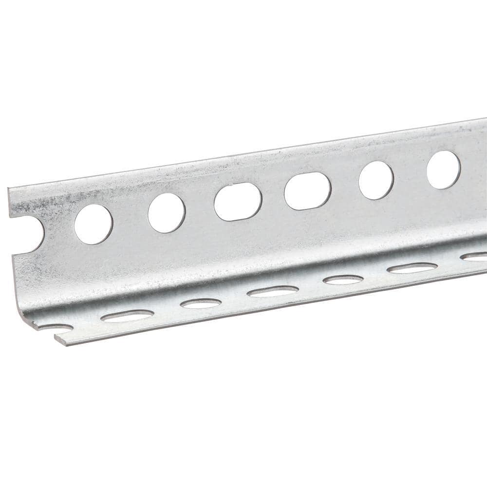 1-1/4 in. x 6 ft. – 18 Gauge Thick Zinc Plated Slotted Steel Angle - Hercitys