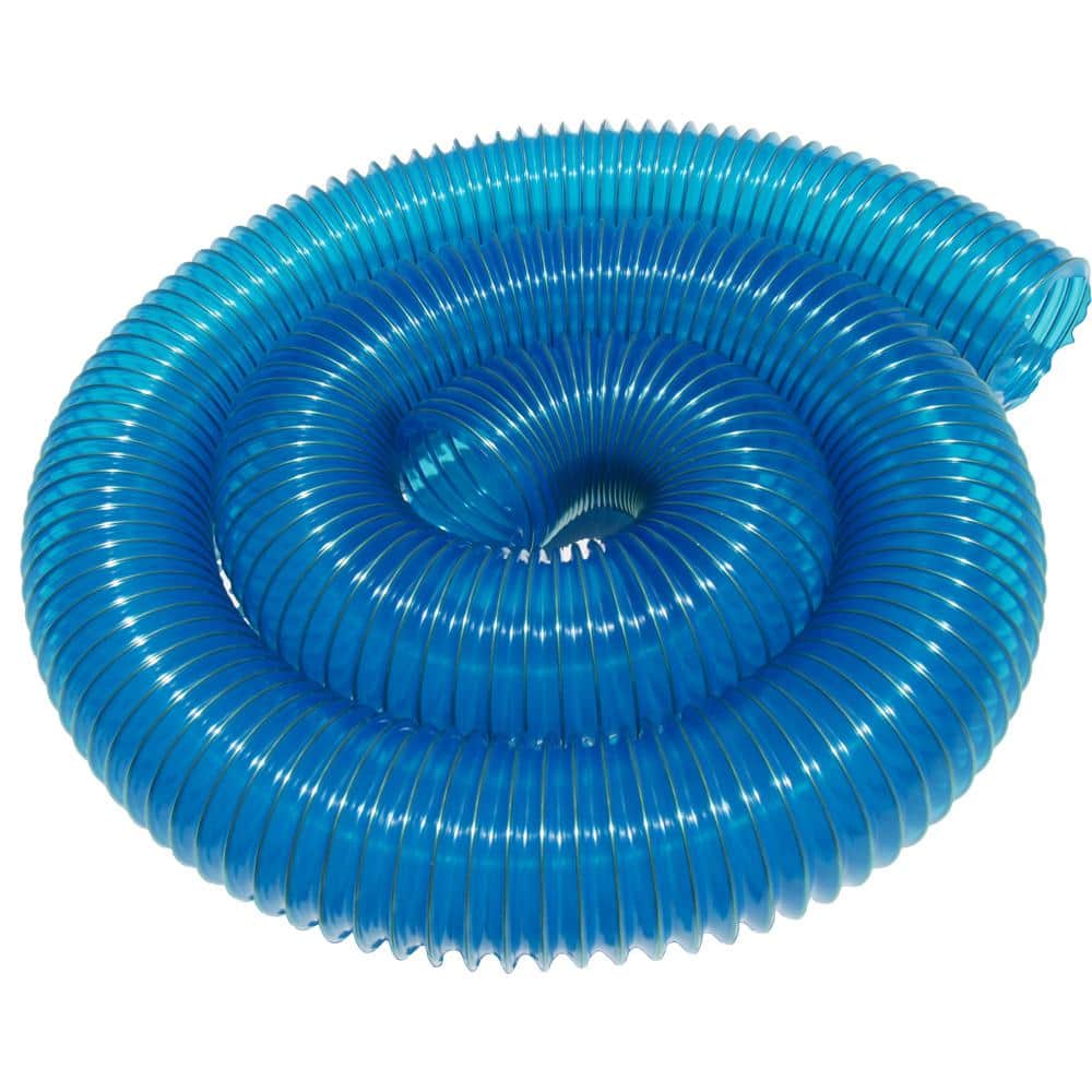 1.5 in. D x 12 ft. PVC Flexduct Coil Flexible Ducting in Blue - Hercitys