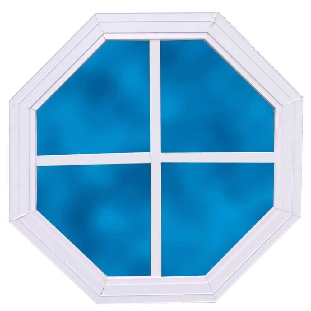 14 in. x 14 in. Decorative Octagonal Window - Hercitys