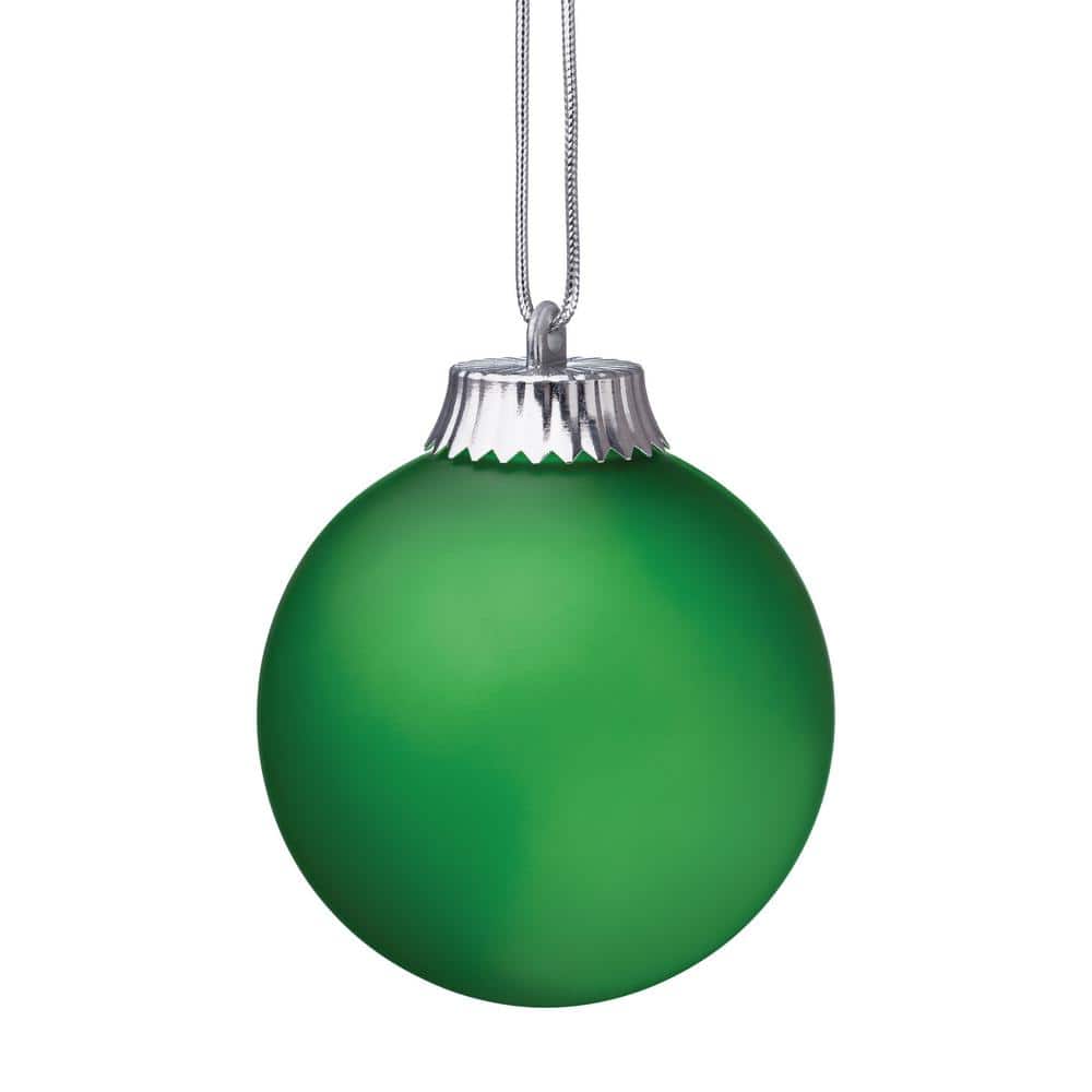5 in. Green Single LED Outdoor Hanging Globe Ornament - Hercitys