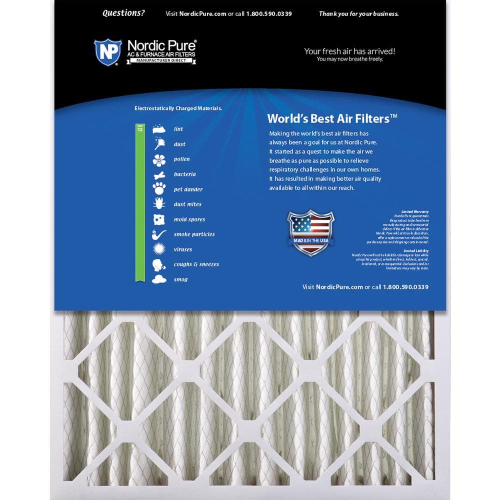 20 in. x 24 in. x 4 in. Ultimate Pleated Air Filter MERV 13 - Hercitys