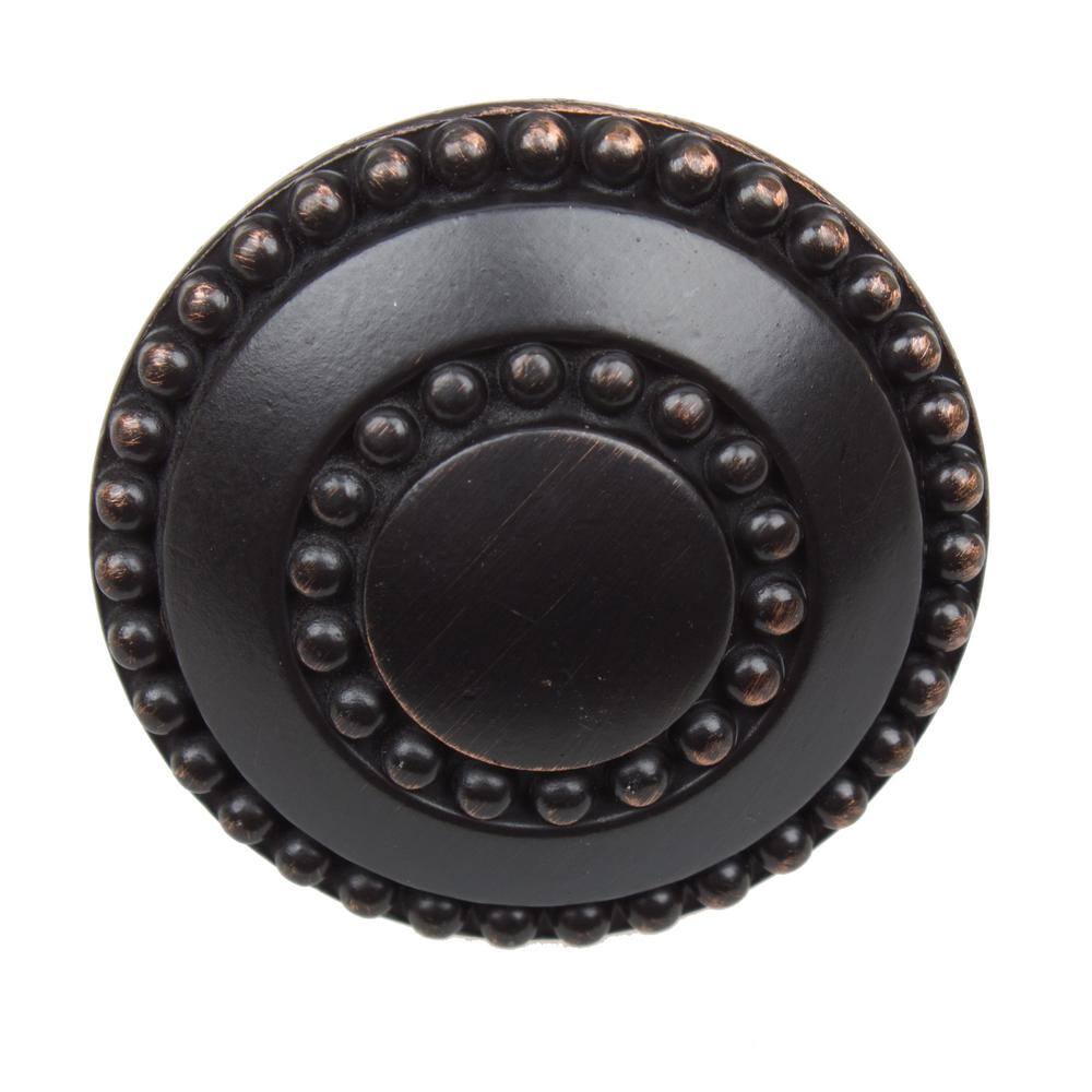 1-3/8 in. Dia Oil Rubbed Bronze Round Celtic Medallion Cabinet Knob (10-Pack) - Hercitys