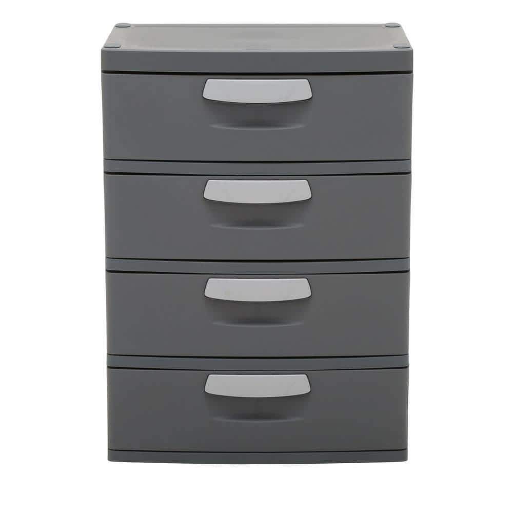 35.5 in. H x 26.625 in. W x 19.25 in. 4-Drawer Plastic Chest - Hercitys