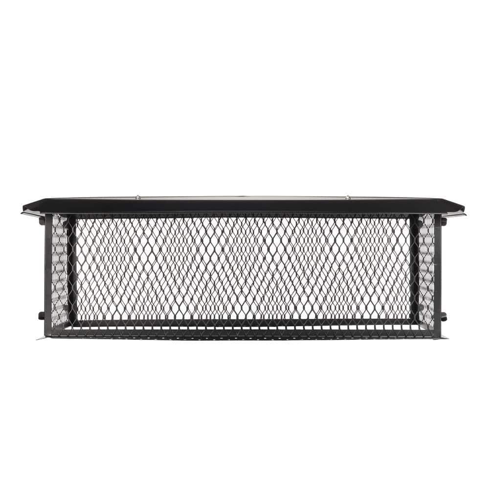 35 in. x 17 in. x 14 in. H Chimney Cap in Black Galvanized Steel - Hercitys