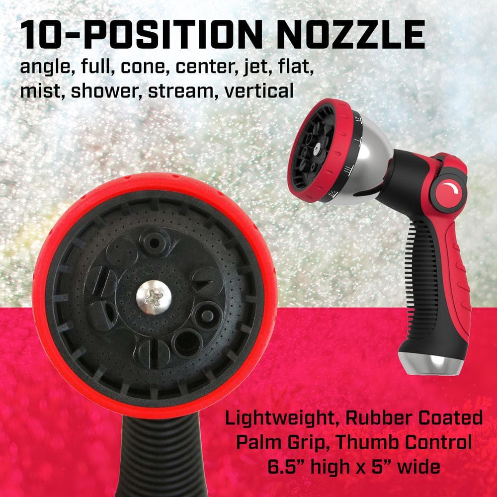 1/2 in. dia. x 65 ft. Heavy-Duty Wall Mount Retractable Hose Reel - Hercitys