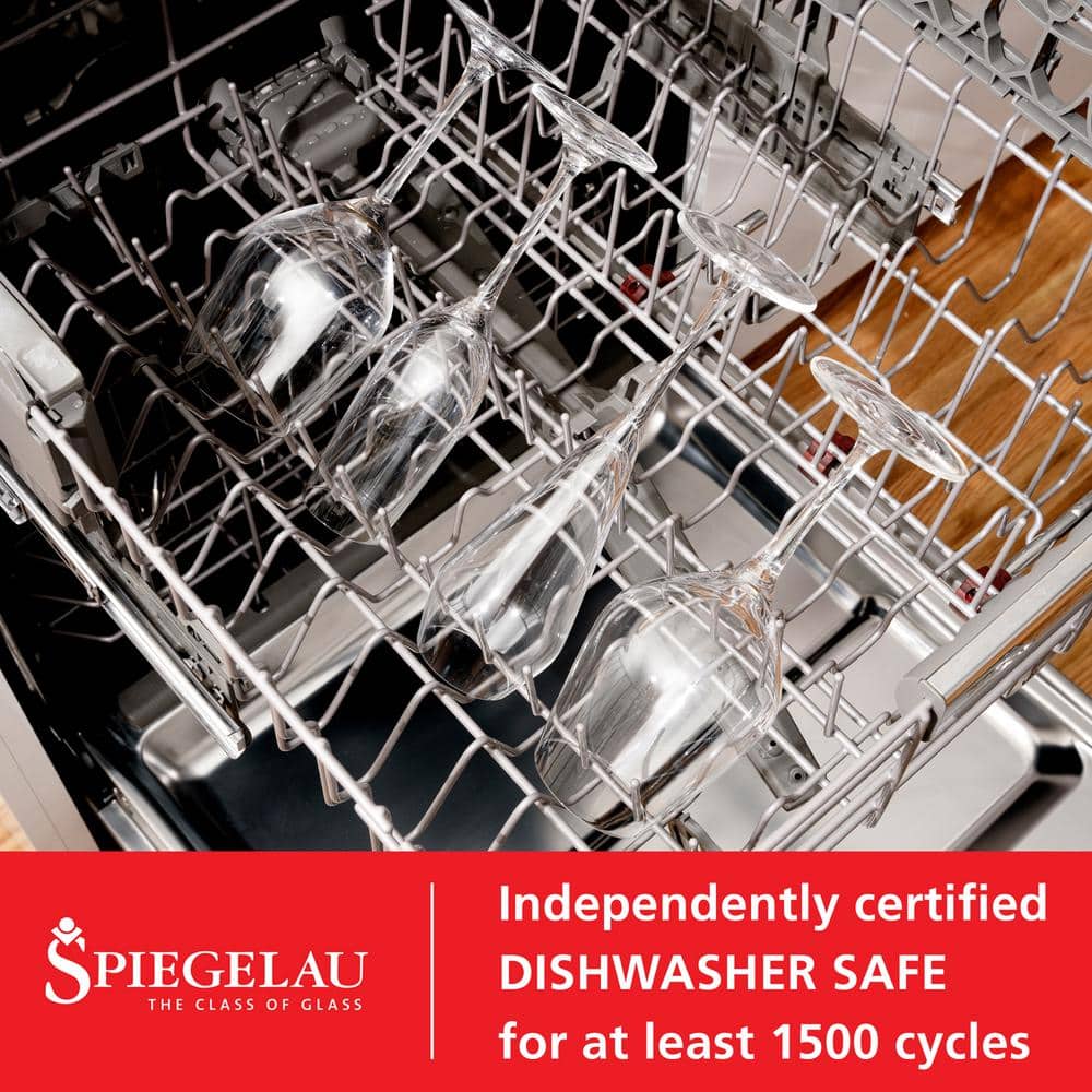 19.4 oz. Red Wine Glasses European-Made Lead-Free Crystal, Classic Stemmed, Dishwasher Safe (Set of 4) - Hercitys