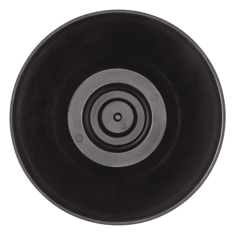 12.8 in. Reedley Medium Kentucky Walnut Brown Resin Barrel Planter (12.8 in. D x 10.5 in. H) - Hercitys