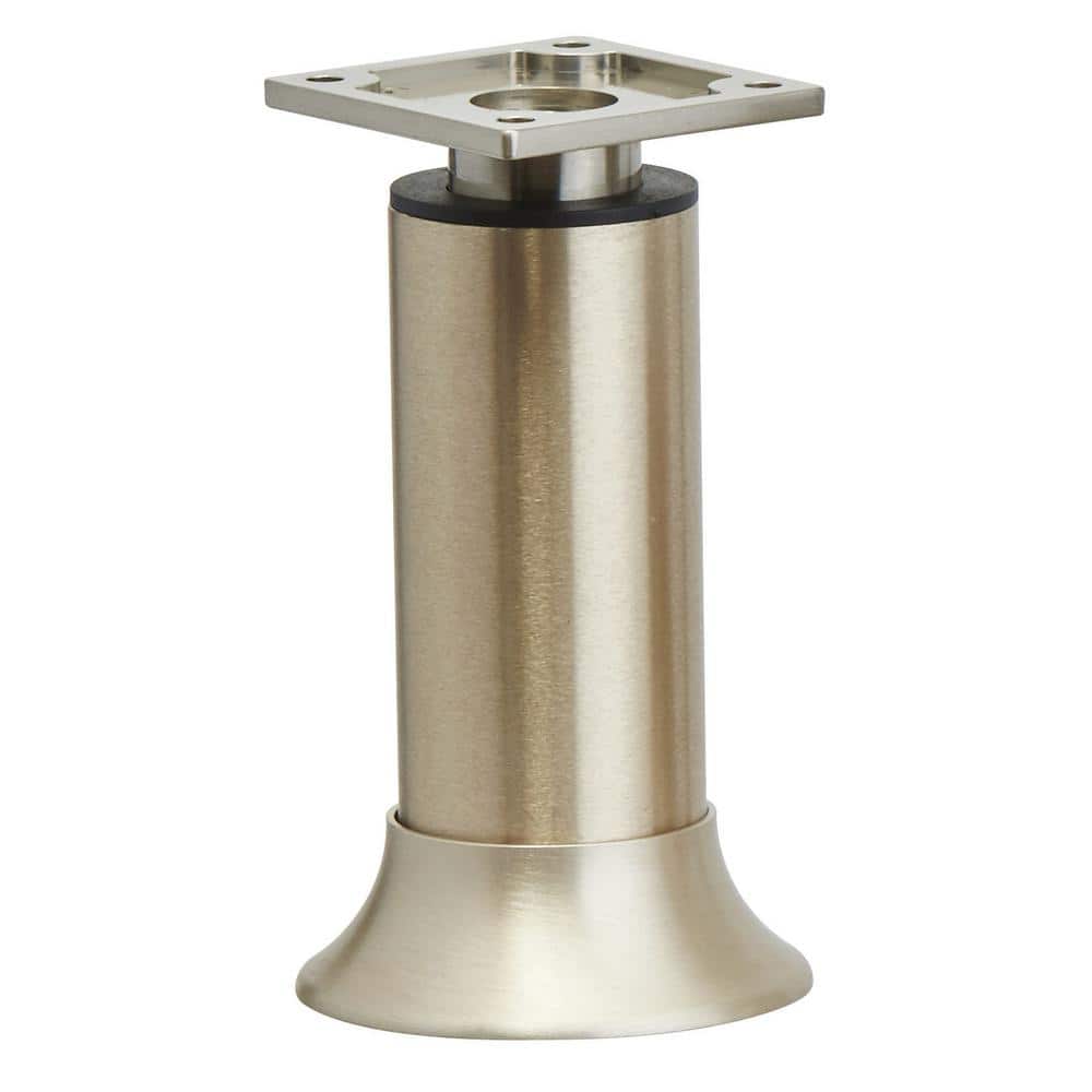 3 15/16 in. (100 mm) Stainless Steel Aluminum Vintage Round Furniture Leg - Hercitys