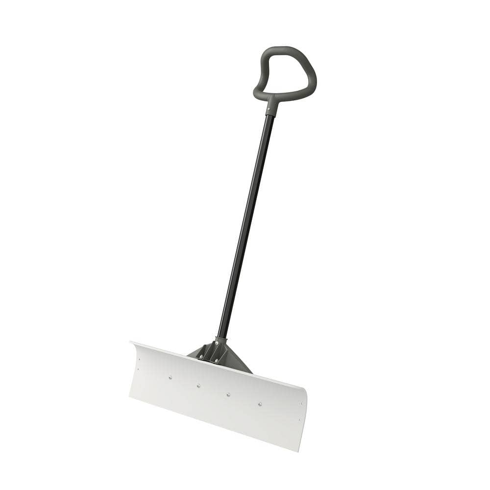 52 in. Steel Handle Steel Blade Snow Pusher - Hercitys