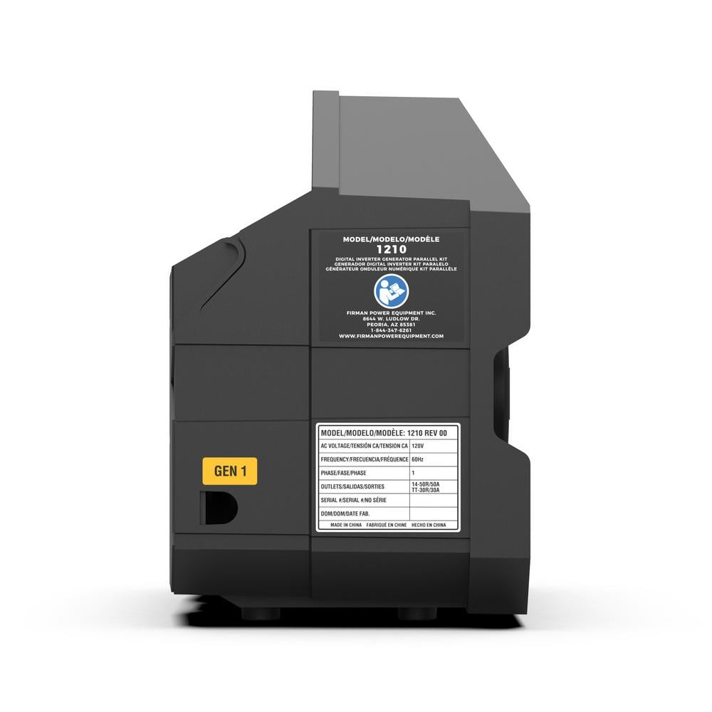 50 Amp 6000-Watt Portable Inverter Generator Parallel Connection Kit with Built-In Storage - Hercitys