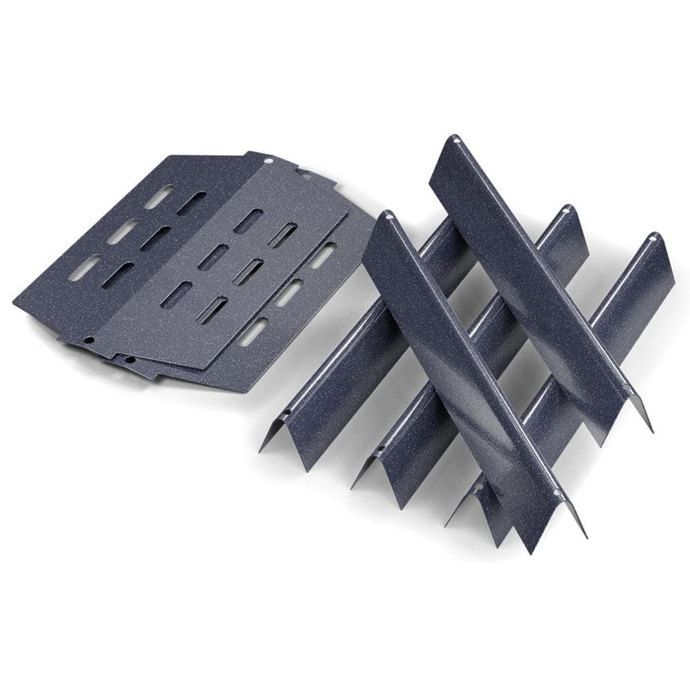 17.5 in. Flavorizer Bars and Heat Deflectors for Weber Genesis 300 Series Grill with Front Control Knob - Hercitys
