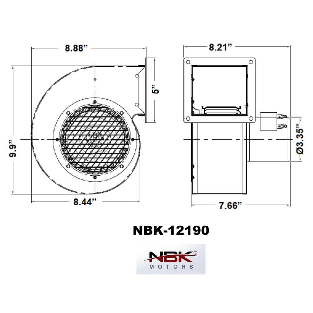 115-Volt Centrifugal Blower Motor - Hercitys