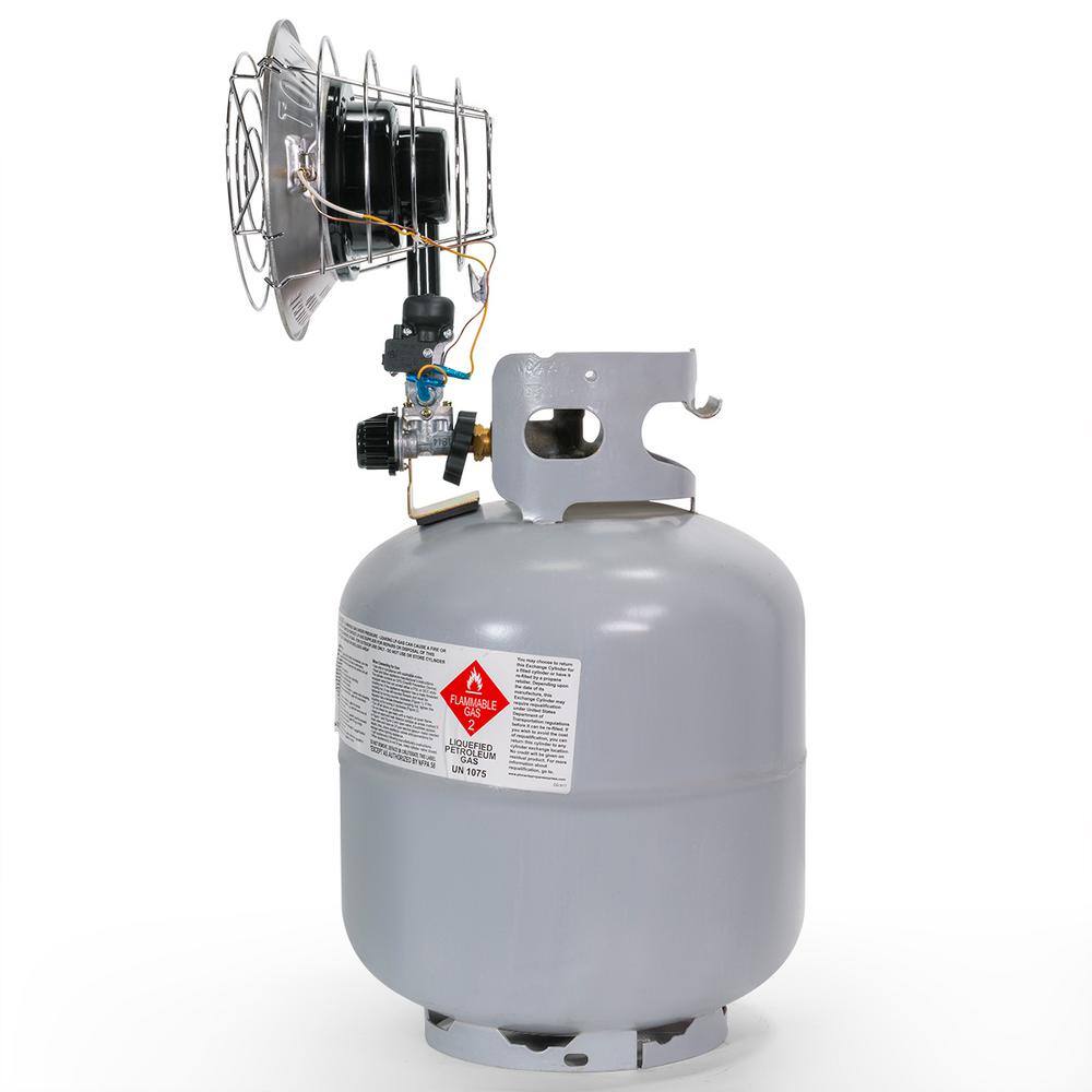 15,000 BTU Radiant Single Burner Tank Top Propane Heater with Variable Heat - Hercitys