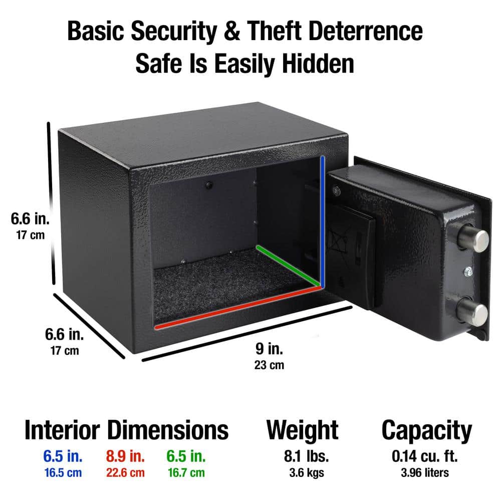 0.14 cu. ft. Safe Box with Digital Lock - Hercitys