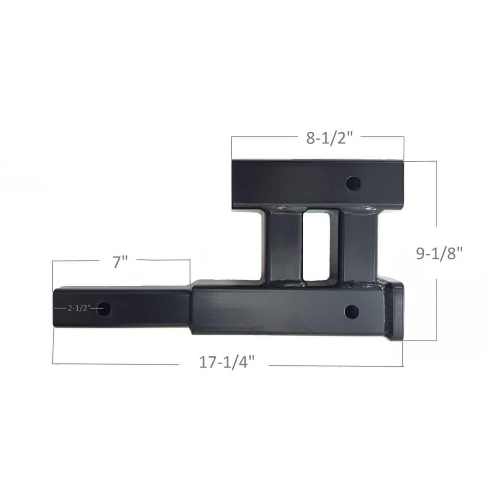4000 lbs. GTW Capacity Dual Hitch Extension - Hercitys