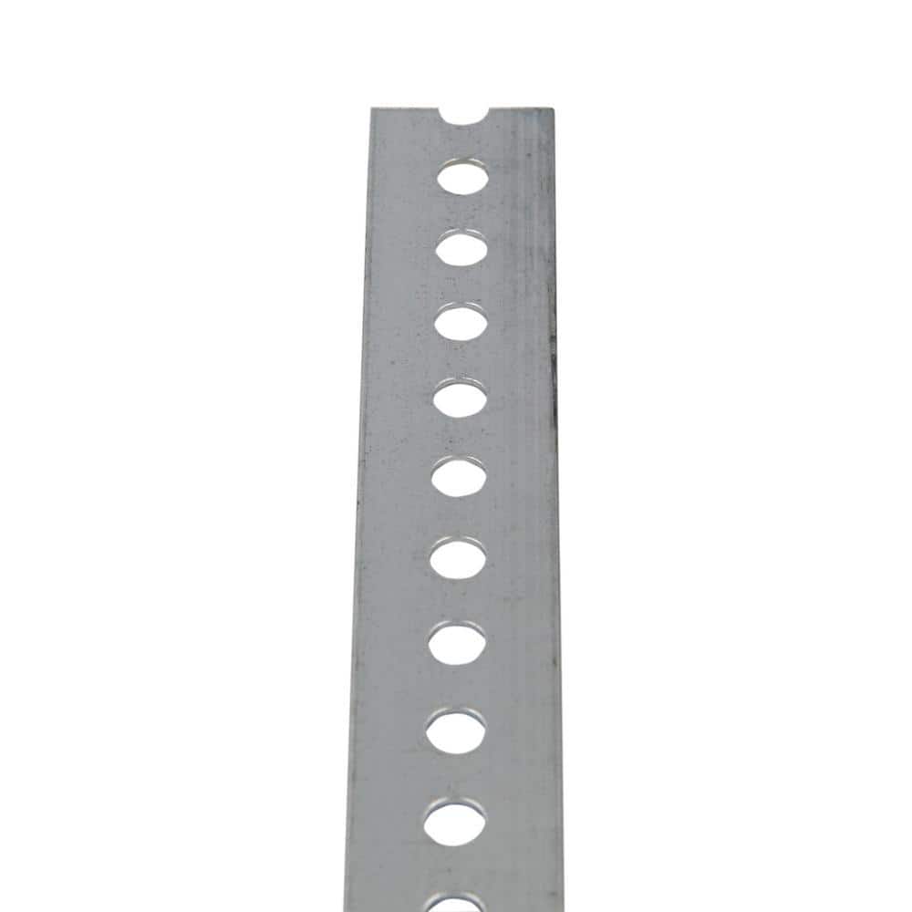 1-3/8 in. x 3 ft. – 16 Gauge Thick Zinc Plated Slotted Steel Flat Bar - Hercitys