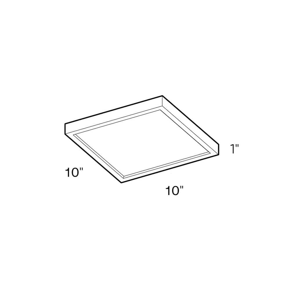 10 in. Square Indoor/Outdoor LED Flush Mount - Hercitys