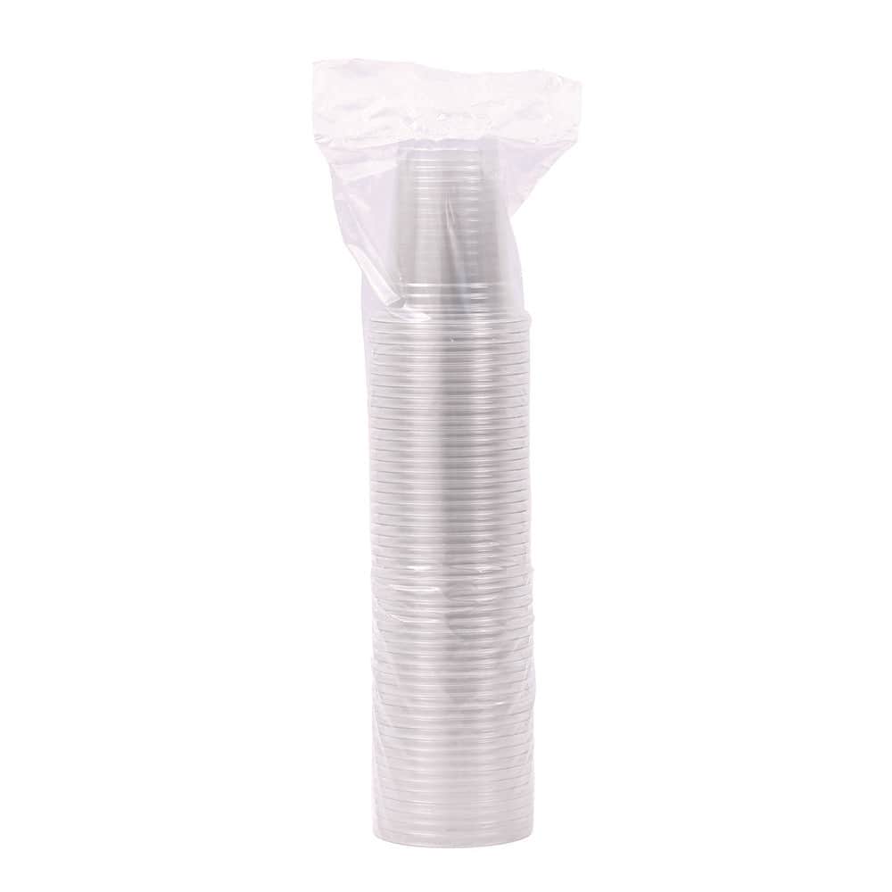 12 oz. Clear Disposable Plastic Cups, Cold Drinks, PET, 20-Cups/Sleeve, 50 Sleeves/Carton - Hercitys