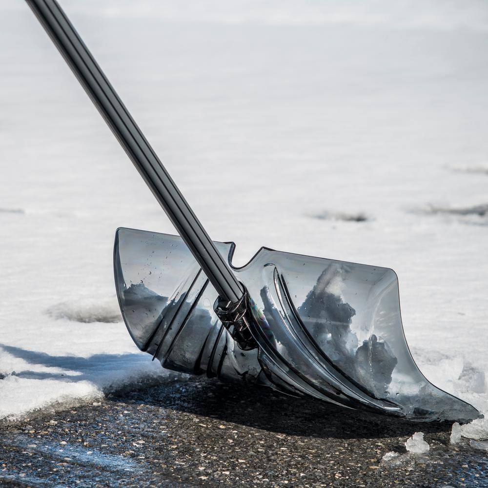 35.5 in. Steel Handle Plastic Snow Shovel - Hercitys