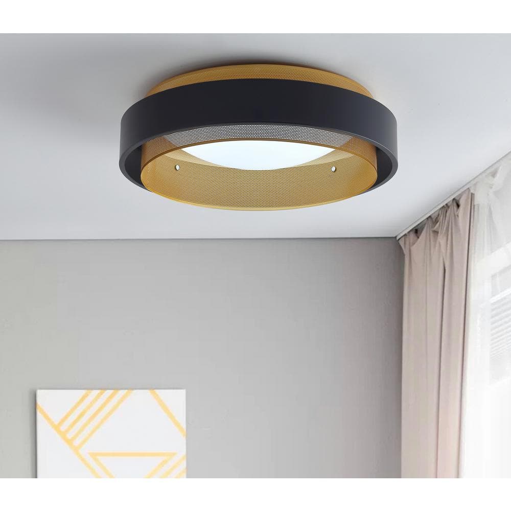 20.5 in. 1-Light Modern LED Flush Mount Ceiling Light Fixture - Hercitys
