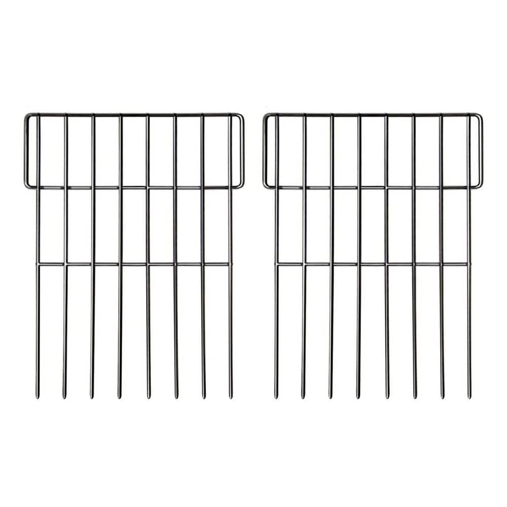 17 in. Rustproof Metal Wire Garden Fence 27 ft. Decorative Border Fence Animal Barrier 25 Pack - Hercitys