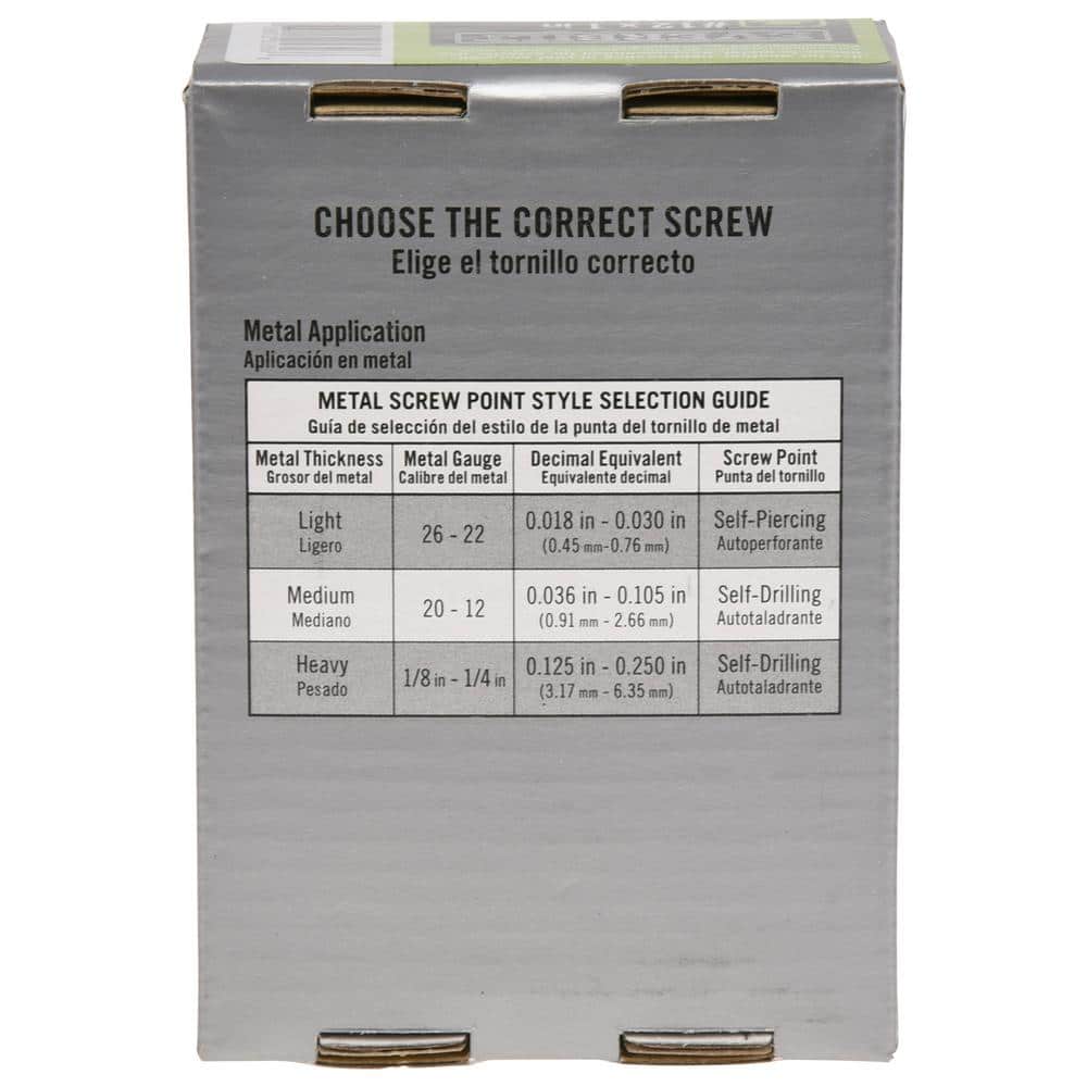 3-Pack #12 x 1 in. Flange Hex Head Hex Drive Self-Drilling Screw with Neoprene Washer (3 lb / 240-Piece) - Hercitys