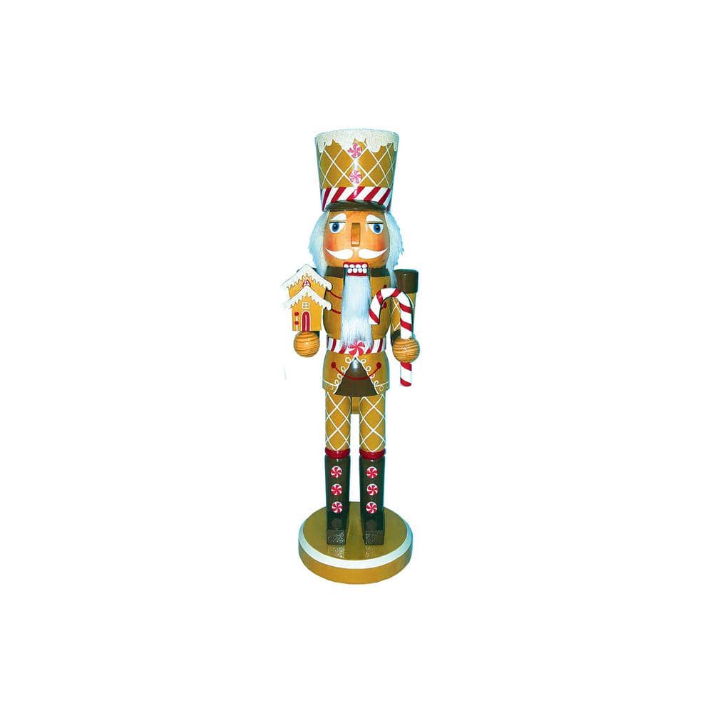 14 in. Gingerbread Soldier Nutcracker - Hercitys