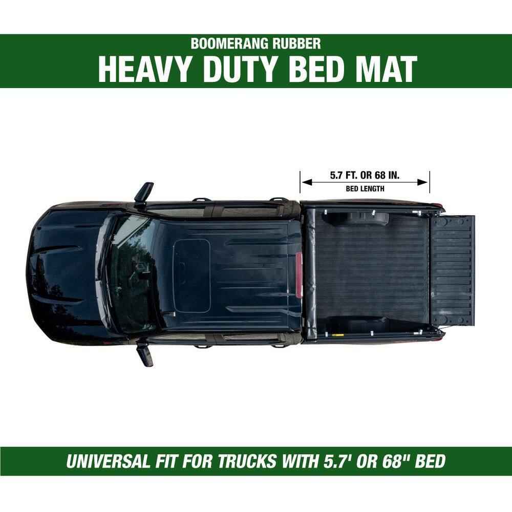 5.8 ft. Truck Bed Mat Heavy Duty Utility Cargo Liner fits Chevy Chevrolet Silverado and Sierra 1500,2500, 3500 2019-2025 - Hercitys