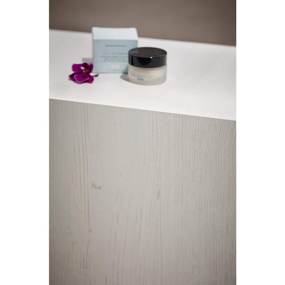 4 ft. x 8 ft. Laminate Sheet in White Painted Wood with Natural Grain Finish - Hercitys