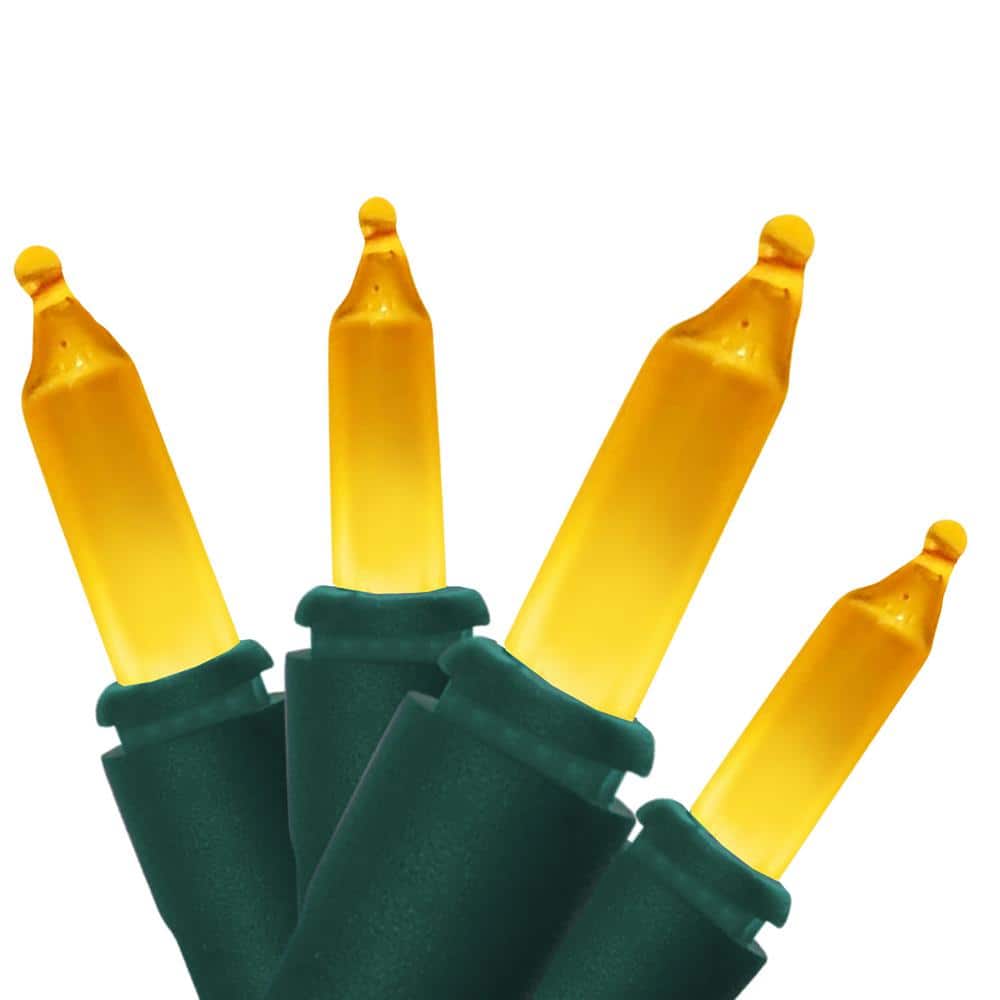 50-Light Designer Series Ceramic Gold Mini Lights - Hercitys