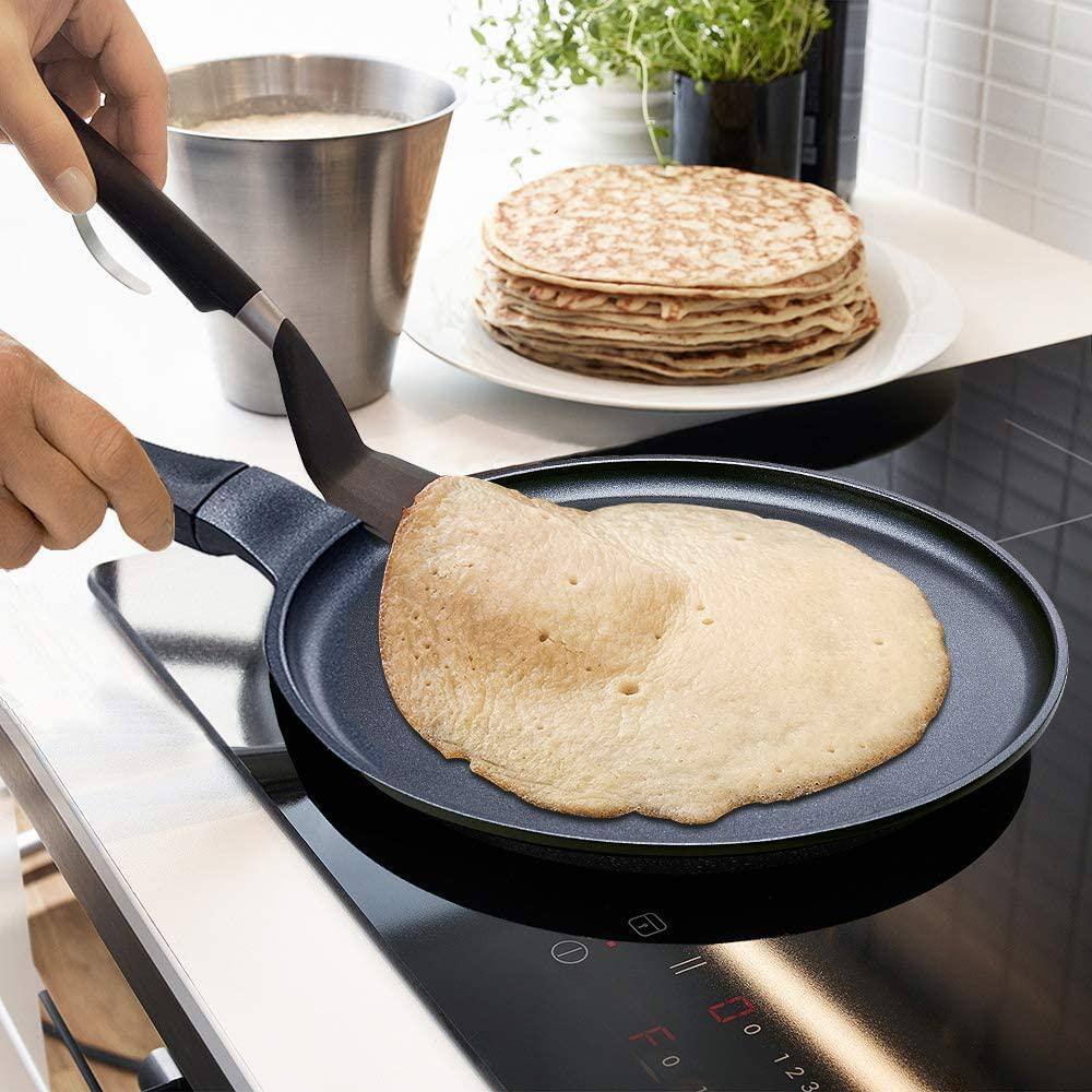 12.5 in. Aluminum Dual-Layer Nonstick Coating Quick Cleanup Crepe Pan Bakelite Handle Design Induction Compatible - Hercitys