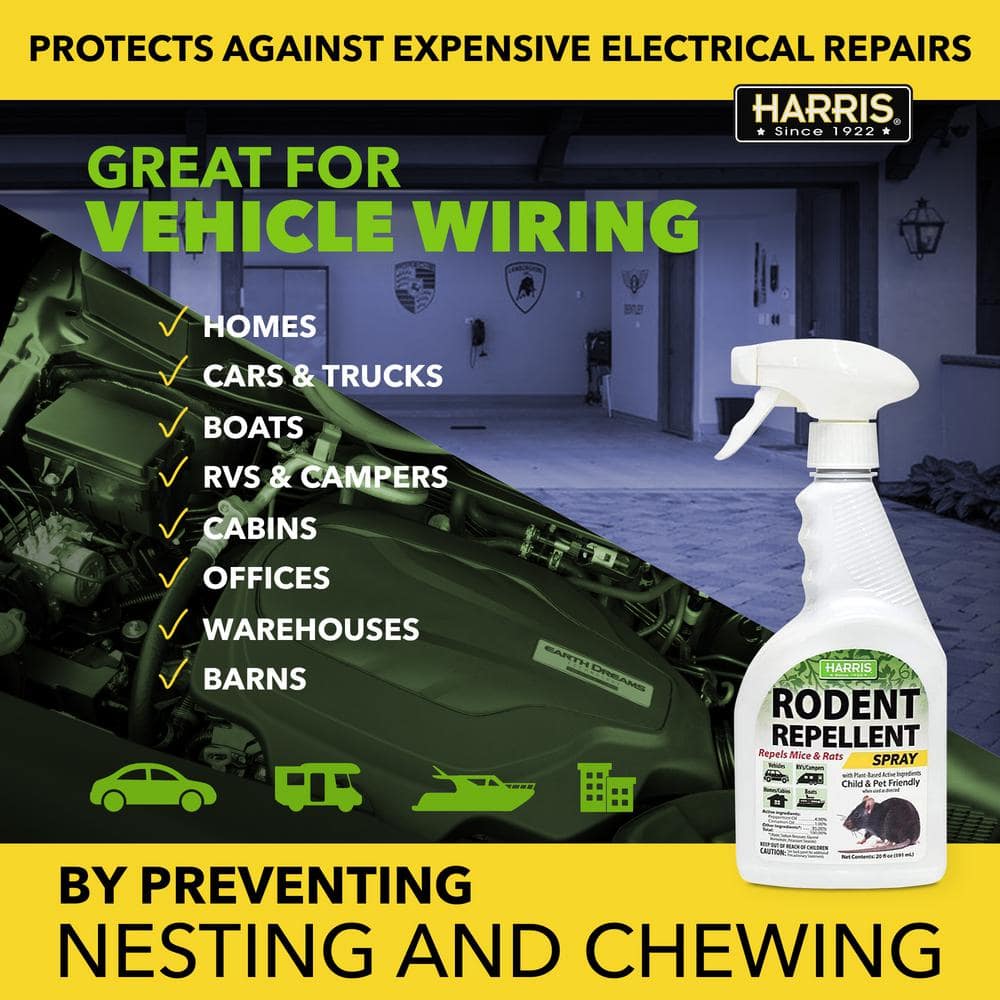 20 oz. Rodent Repellent Essential Oil Spray (2 Pack) - Hercitys