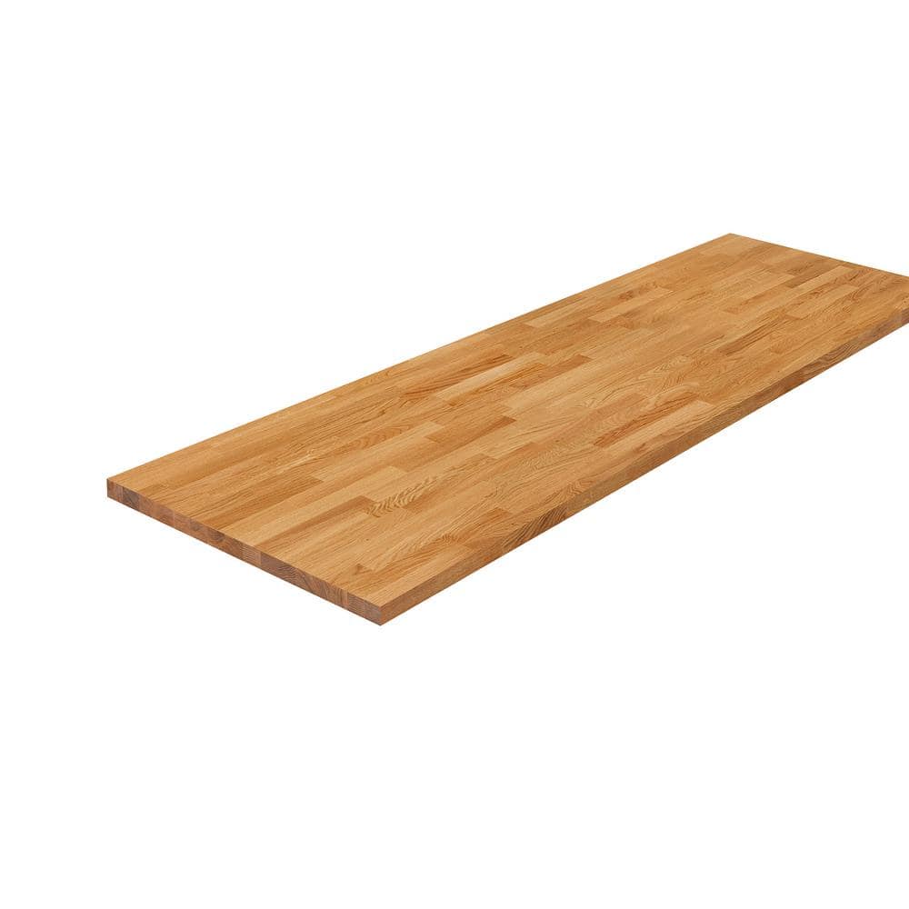 4 ft. L x 25 in. D Finished Engineered Oak Butcher Block Countertop - Hercitys
