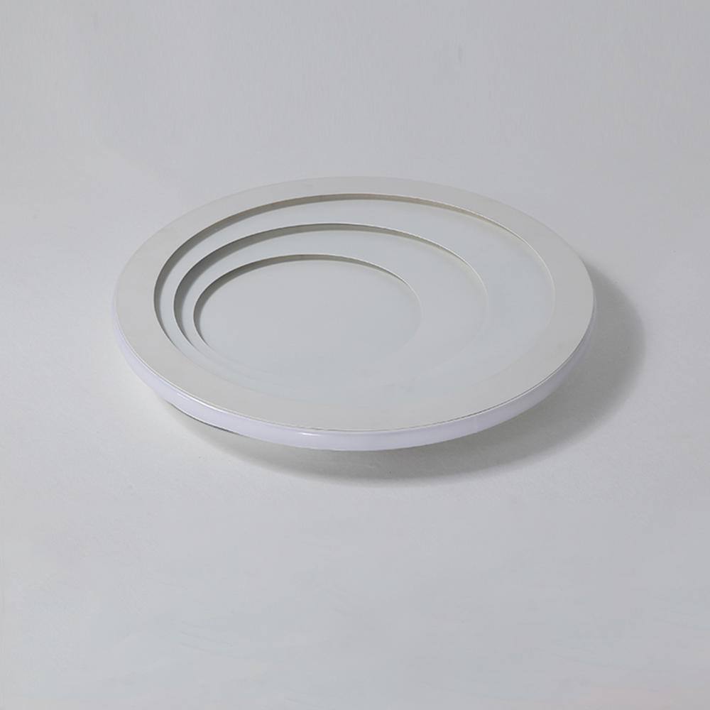 19.7 in. 1-Light White Acrylic Lampshade Integrated LED Flush Mount Ceiling Light - Hercitys