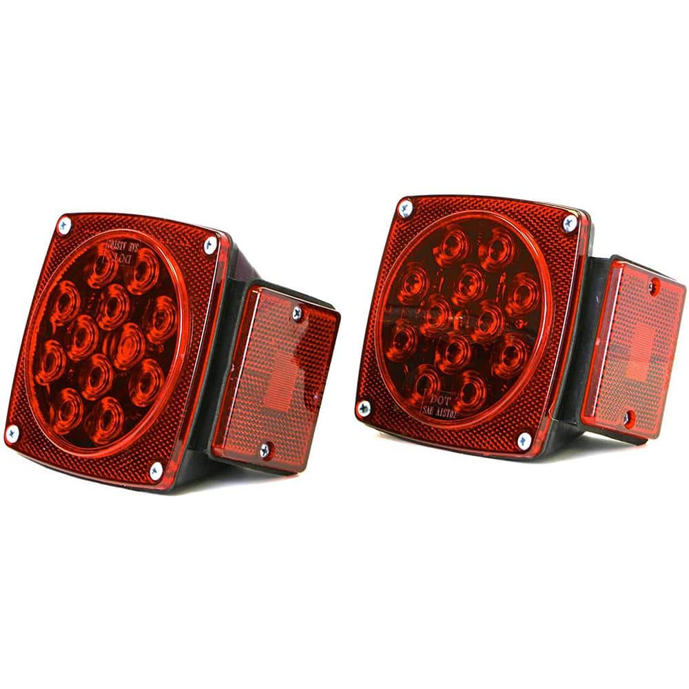 12-Volt ALL LED Submersible Trailer Tail Lights (Turn/Stop/Signal-Left/Right – DOT Compliant) - Hercitys