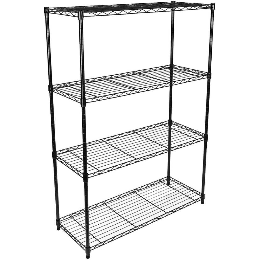 4-Tier Heavy Duty Storage Shelving Unit - Hercitys