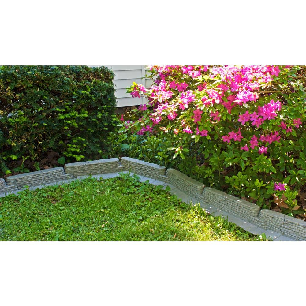 20 ft. Bedrocks TrimFree Resin Slate Lawn Edging - Hercitys