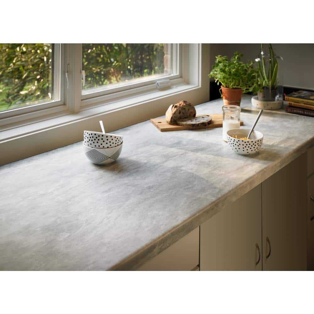 4 ft. x 8 ft. Laminate Sheet in White Bardiglio with Matte Finish - Hercitys