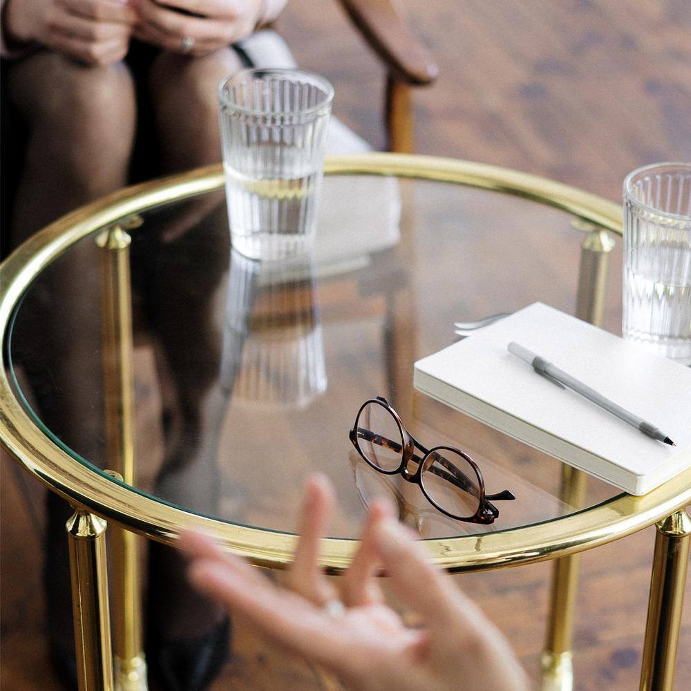 16 in. Clear Round Glass Table Top, 3/8 in. Thickness Tempered Flat Edge Polished - Hercitys