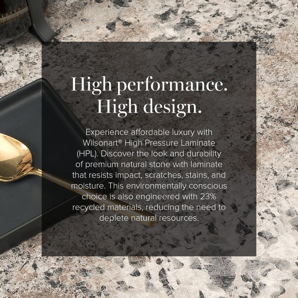 5 ft. x 12 ft. Laminate Sheet in Praline Antico with Premium Textured Gloss Finish - Hercitys