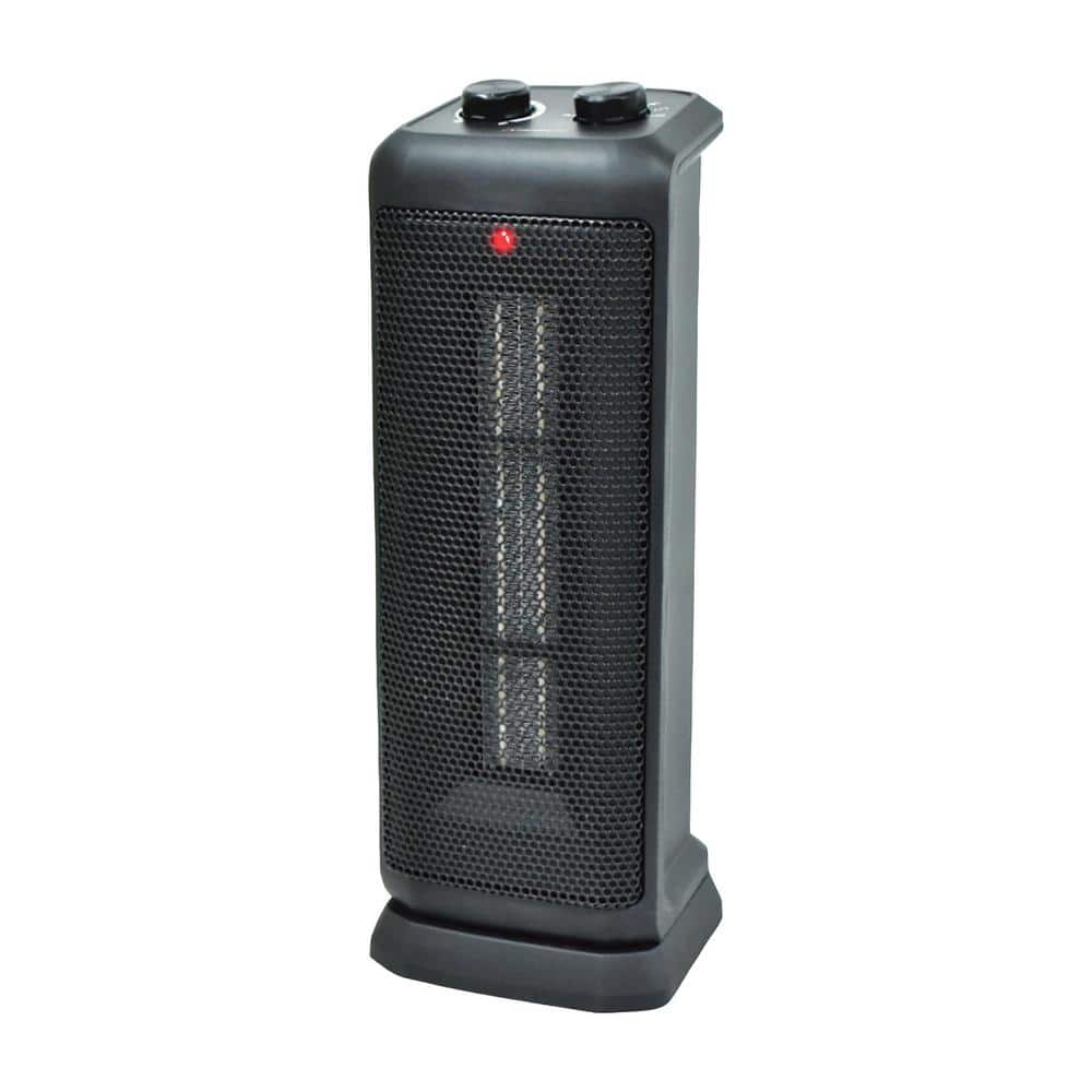 1500/750-Watt 17.75 in. Oscillating Electric Ceramic Forced Air Tower Heater - Hercitys