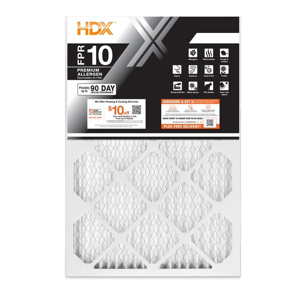 20 in. x 36 in. Premium Pleated Air Filter FPR 10, MERV 13 (12-Pack) - Hercitys