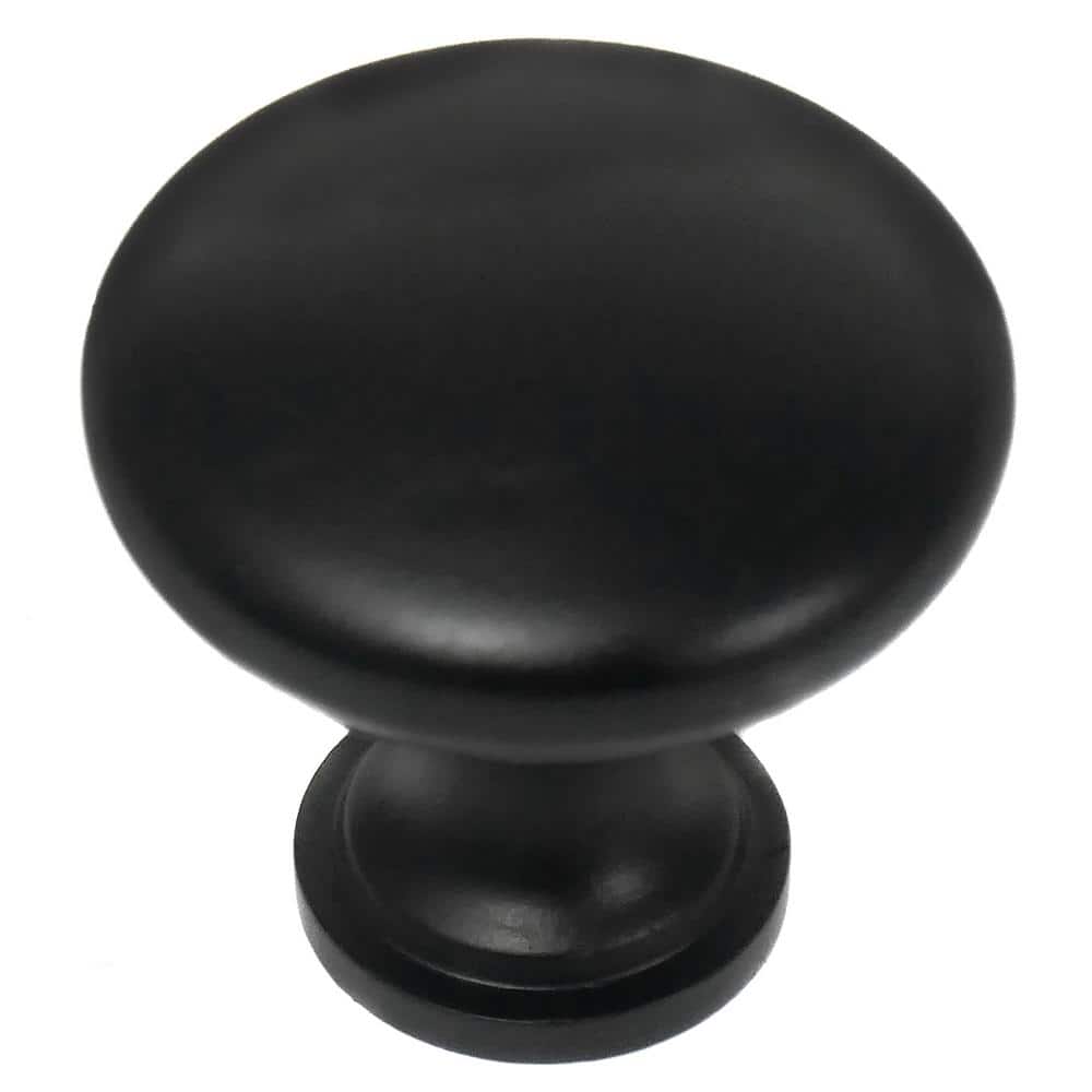 1.4″ Hollow Steel Cabinet Knob – Matte Black (25-Pack) - Hercitys