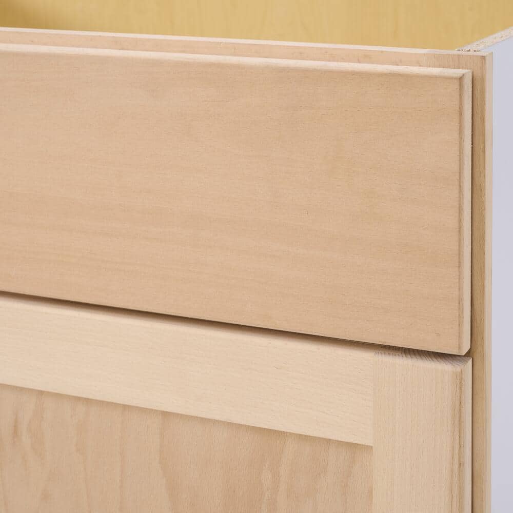 33 in. W x 24 in. D x 34.5 in. H Ready to Assemble Sink Base Kitchen Cabinet in Unfinished with CLICKREADY Technology - Hercitys