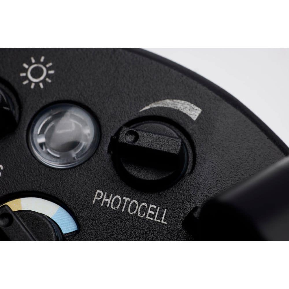 125-Watt Equivalent 3352 Lumen 103°  Black Dusk to Dawn Integrated LED Flood Light, CCT Selectable - Hercitys