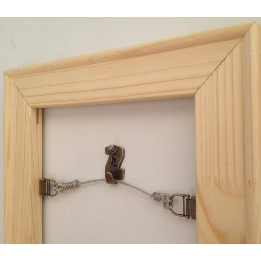 4-Piece 30 lbs. Picture Hanging Kit with 1-Hole D-Ring and Gallery Wire (2-Pack) - Hercitys