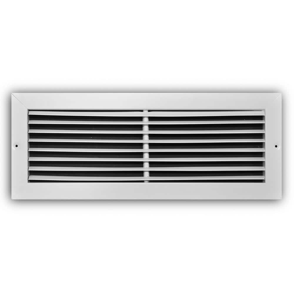18 in. x 8 in. Fixed Bar Return Air Grille, White - Hercitys
